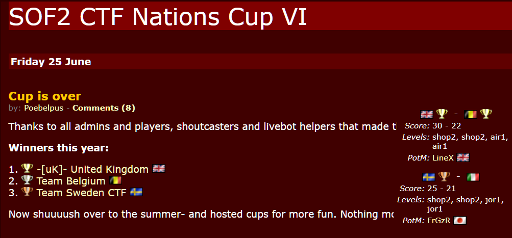 NationsCup CTF XV - United Kingdom