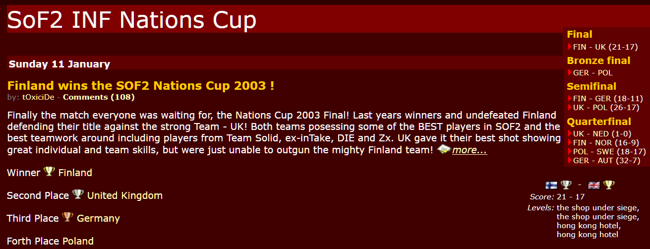 NationsCup INF V - Finland