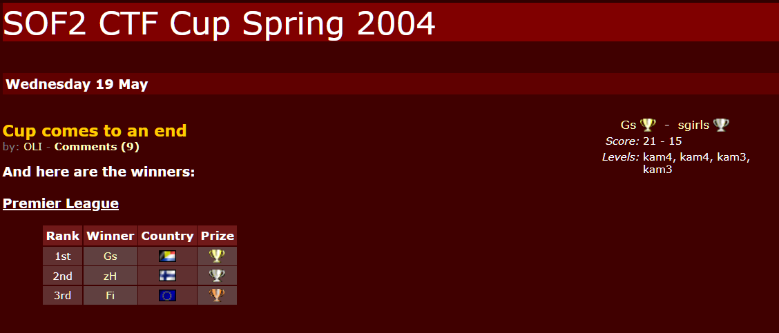 OpenCup CTF 2004 - Gs Outlaws