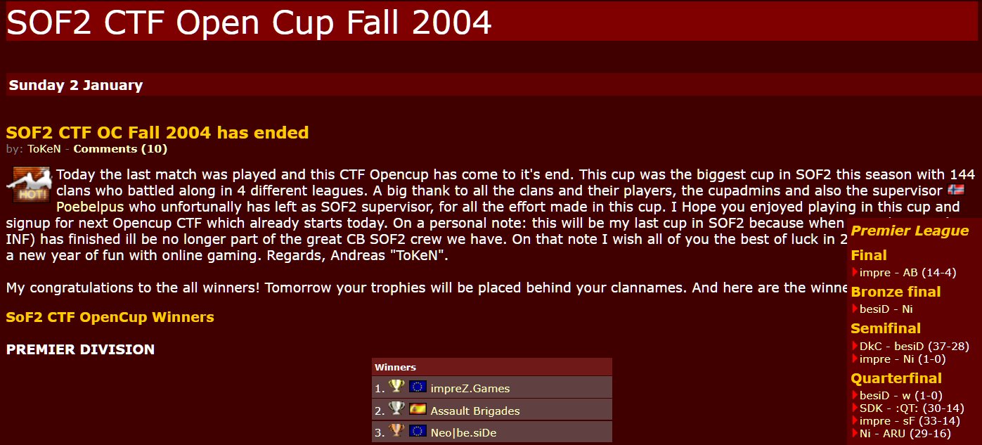 OpenCup CTF 2004 - impreZ Games