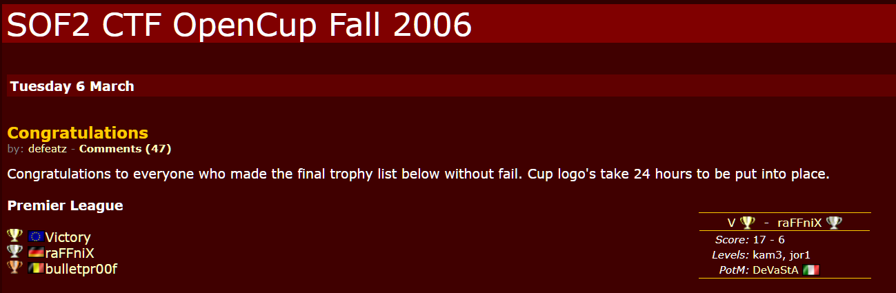 OpenCup CTF 2006 - Victory