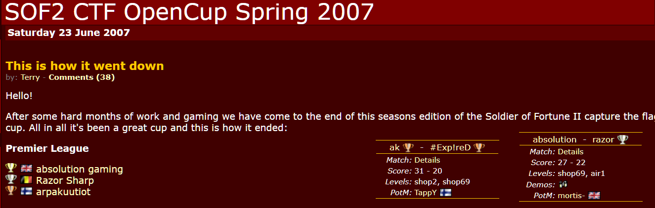 OpenCup CTF 2007 - absolution Gaming