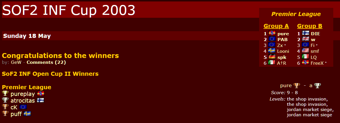 OpenCup INF 2003 - pureplay